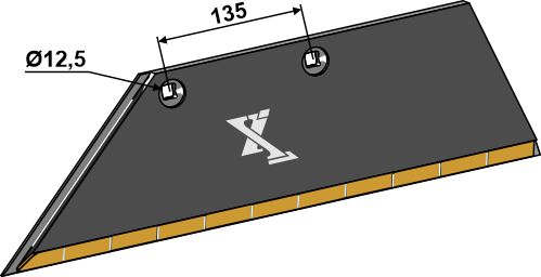 Coulter rear section SB45D L - left - Detail 1