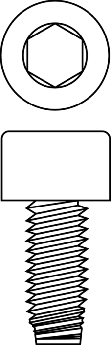 Gewindefurchende Schraube mit Innensechskant M8x50 DIN 7500 E - Detail 1