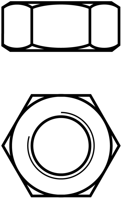 Sechskantmutter M12 ISO 4032 - Detail 1