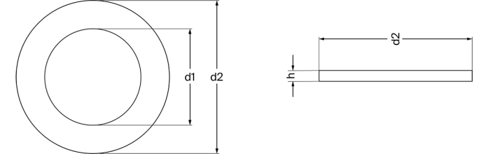 Washer, M24, DIN 9021 Galvanised, PU 25 - Detail 1