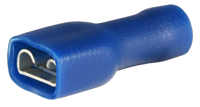 Flachsteckhülse isoliert blau 6,3mm f.1,5-2,5mm² (100Stück) - Detail 1