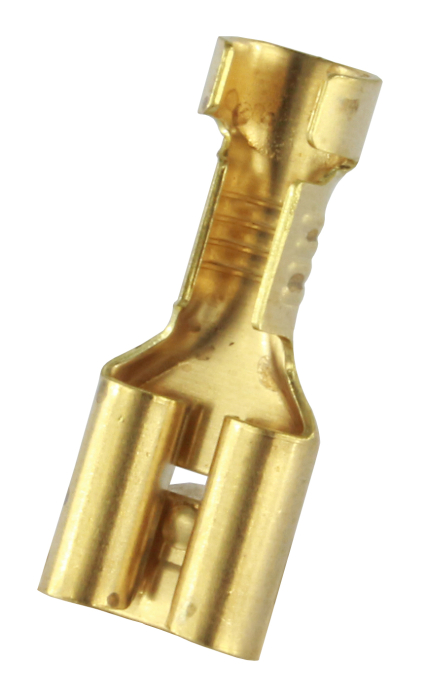 Flachsteckhülse Messing 6,3mm 1,0-2mm² (100 Stück) - Detail 1