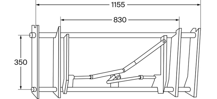 Schnellwechselrahmen EURO-NORM zum anschweißen - Detail 1