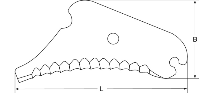 Baler blade, 363 x 200 x 5 mm, for Deutz-Fahr, John Deere - Detail 1