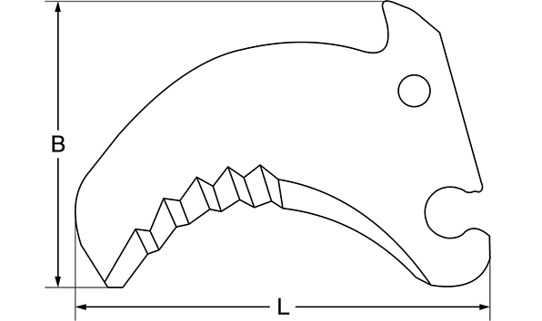 Ladewagenmesser, 290 x 200 x 5 mm, für Krone - Detail 1