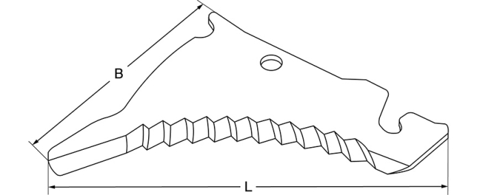 Baler blade, 425 x 270 x 5 mm, for Kuhn - Detail 1