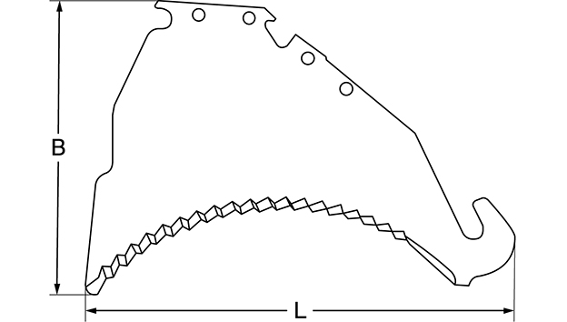 Ladewagenmesser, 535 x 360 x 5,5 mm, für Strautmann - Detail 1