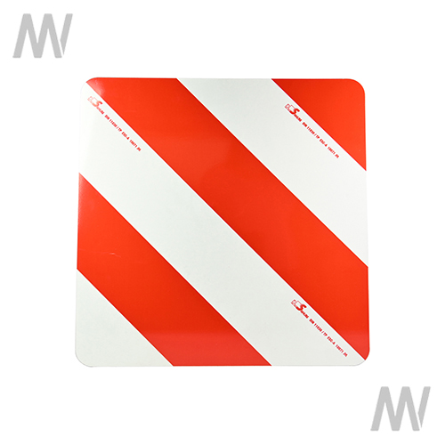 Warning sign, one-sided, 423 x 423 mm, pointing right - Detail 1