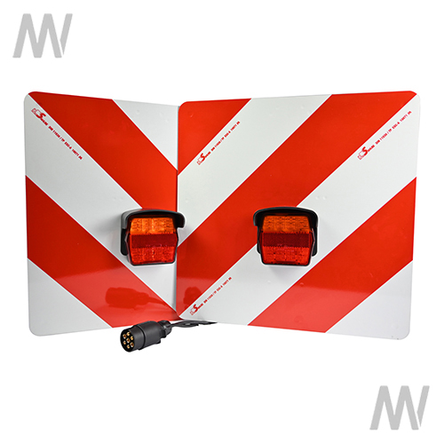 Warning sign set, LED, Left/right, one-sided, 423 x 423 mm - Detail 1