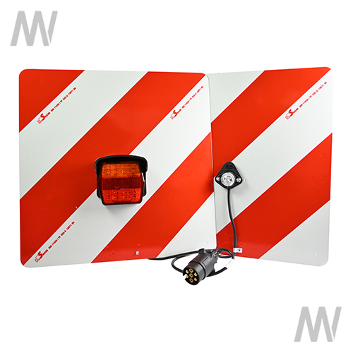 Warning sign set, LED, Left/right, two-sided, 423 x 423 mm - Detail 1