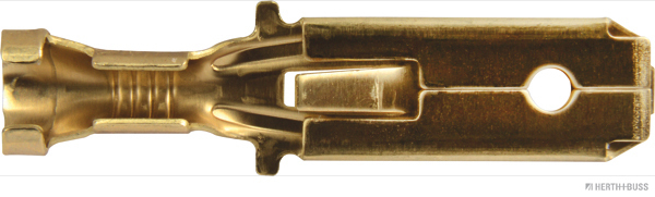 Blade receptacle, brass, 6.3 mm, 1.0-2.5 mm² (100 pieces) - Detail 1
