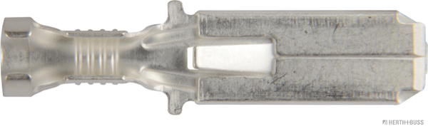 Flachsteckhülse Messing versilbert 6,3mm 1,0-2,5mm² (100 Stück) - Detail 1