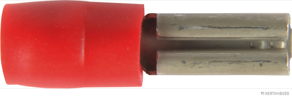 Blade receptacle, partially insulated, red, 2.8 mm, for 0.5-1.0 mm² (100 pieces) - Detail 1