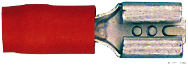Flachsteckhülse teilisoliert rot 4,8mm f. 0,5-1,0mm² (100 Stück) - Detail 1