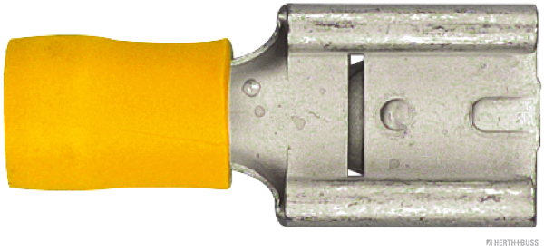 Flachsteckhülse teilisoliert gelb 9,5mm f. 4,0-6,0mm² (50 Stück) - Detail 1