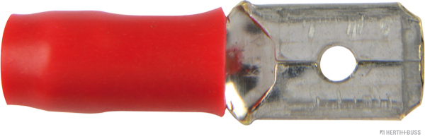 Flachstecker teilisoliert rot 6,3mm f. 0,5-1,0mm² (100 Stück) - Detail 1
