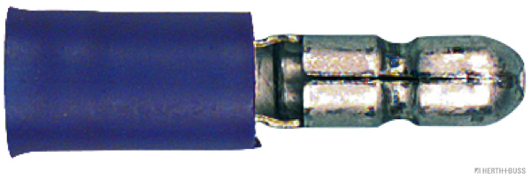 Rundstecker teilisoliert blau 4,0mm f. 1,5-2,5mm² (100 Stück) - Detail 1