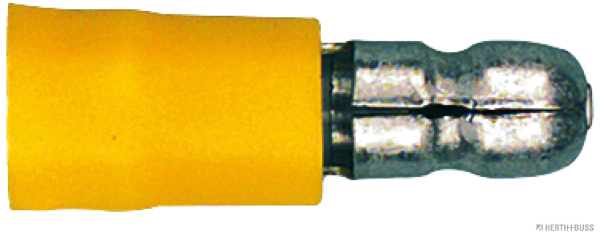 Rundstecker teilisoliert gelb 5,0mm f. 4,0-6,0mm² (100 Stück) - Detail 1