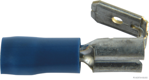 Steckverteiler Flachsteckhülse teilisoliert blau 6,3mm f. 1,5-2,5mm² (50 Stück) - Detail 1