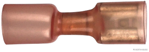 Schrumpfverbinder Flachsteckhülse  Tyo rot 6,3mm f. 0,5-1,5mm² (25 Stück) - Detail 1