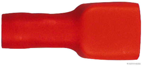 Flachsteckhülse isoliert rot 6,3mm f.0,5-1,0mm² (100Stück) - Detail 1