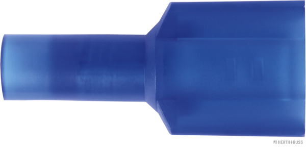 Flachsteckhülse isoliert blau 6,3mm f.1,5-2,5mm² (50Stück) - Detail 1