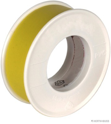 Adhesive and insulating tape, PVC, yellow (20 pieces) - Detail 1