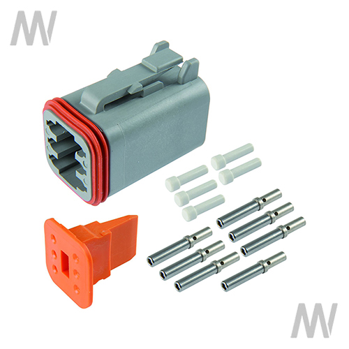 Plug housing set, Deutsch DT, 6-pin, IP 68 - Detail 1