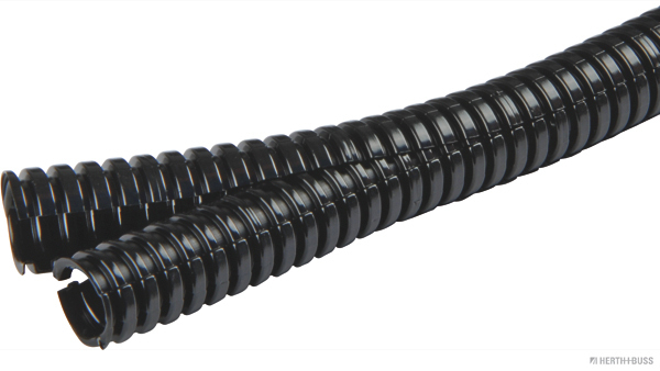 Corrugated pipe, nylon, double-shell, black, w/ marten protection (50 metres) - Detail 1
