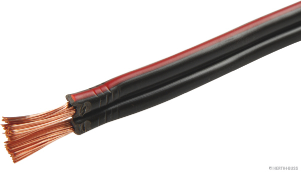 Lautsprecherkabel schwarz/rot XYFAZ 2x2,50mm² (50m Rolle) - Detail 1