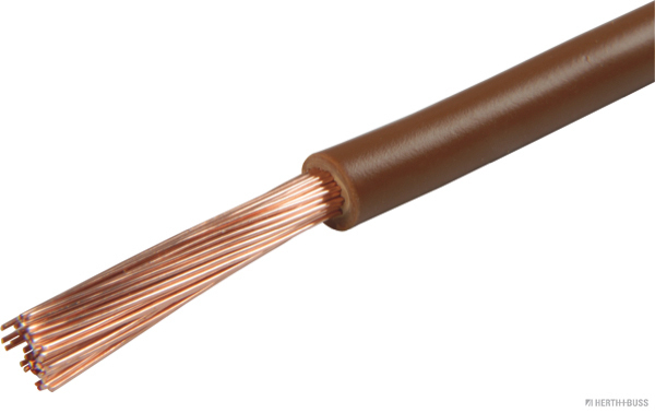 Elektroleitung braun 1adrig FLY 1x4,0mm² (50m auf Rolle) - Detail 1