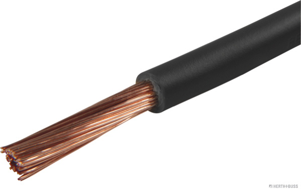 Elektroleitung schwarz 1adrig FLY 1x6,0mm² (50m auf Rolle) - Detail 1