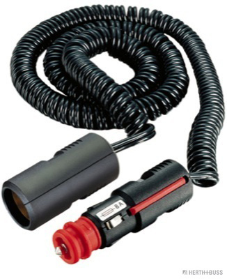 Adapter cable, 12-24V, w/ fuse 8A, plug + socket - Detail 1