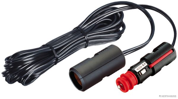 Adapter cable, 6 - 24V, with fuse 8A plug + socket - Detail 1