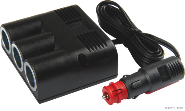 6/24V socket, 1 pole, 3-gang, DIN/ISO 4165>SAE, 95x33x85 mm - Detail 1