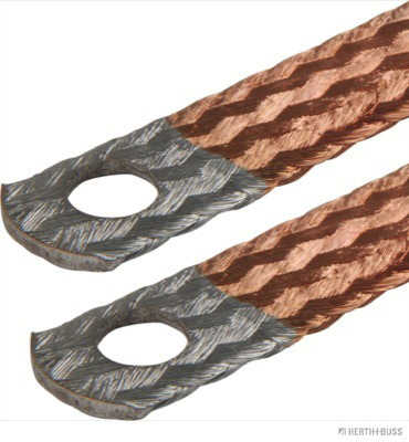 Ground strap, copper, 21.2 mm², length 250 mm - Detail 1