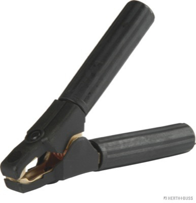 Battery charging clip, black, negative, w/ ground strap, up to 900A - Detail 1