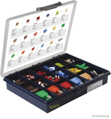 Box of assorted blade fuses, mixed (3-80A) - Detail 1