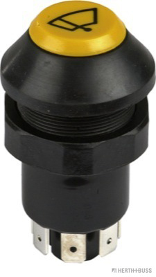 Push button, switch, yellow, wiper, for Hanomag KHD MF Steyr - Detail 1