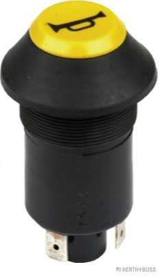Druckknopfschalter gelb Horn 12V/20A 24V/10A Einbau 30mm - Detail 1