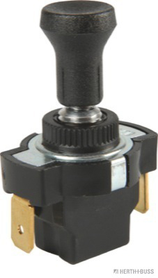 Zugschalter schwarz 12V/24V Ein/Aus  2x6,3mm Einbau 8,5mm - Detail 1
