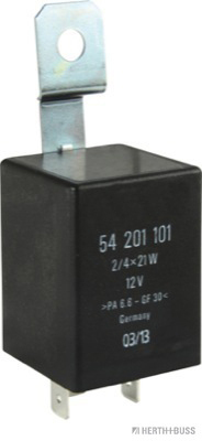 Flasher unit, 12V/2/4x21+4W, 3-pole - Detail 1