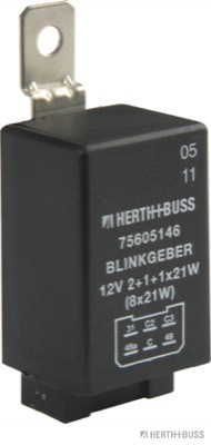 Flasher unit, 12V/2+1/8x21W, 6-pole - Detail 1