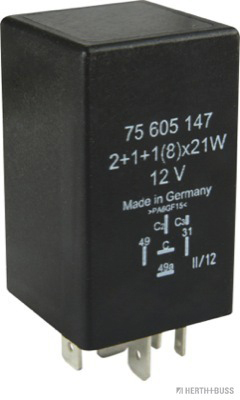 Flasher unit, 12V/Rated power 2+1+1/8x21W - Detail 1