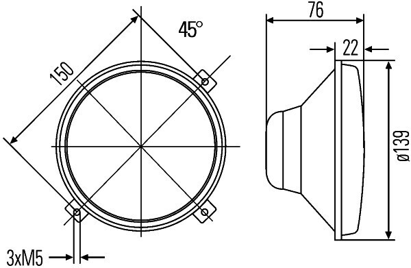 Hauptscheinwerfer H4 li/re - Detail 1