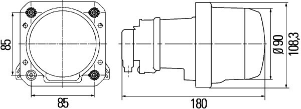 Hauptscheinwerfer D2S (Xenon, Linse) lie/re - Detail 1