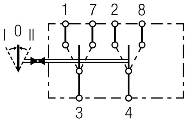 Schalter, I->0<-II - Detail 1