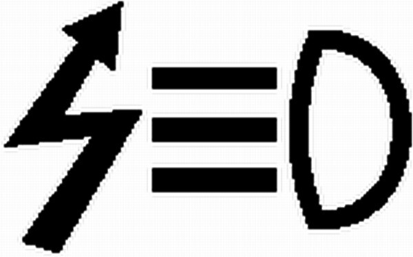 Symbol Front/Heck Blitzer grün - Detail 1