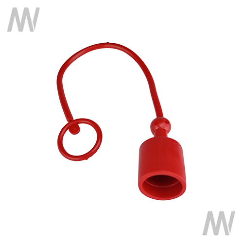 Staubschutz für Kupplungsstecker BG4 rot - Detail 1