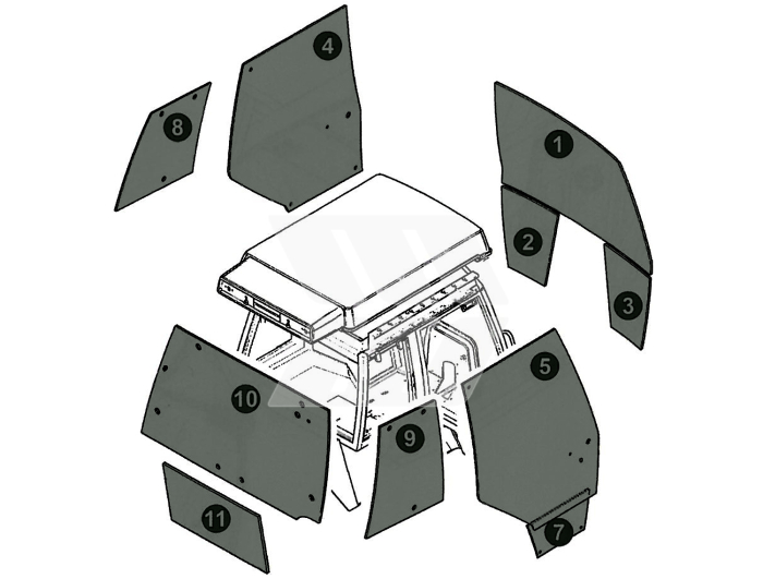 Rear window bottom - Detail 1